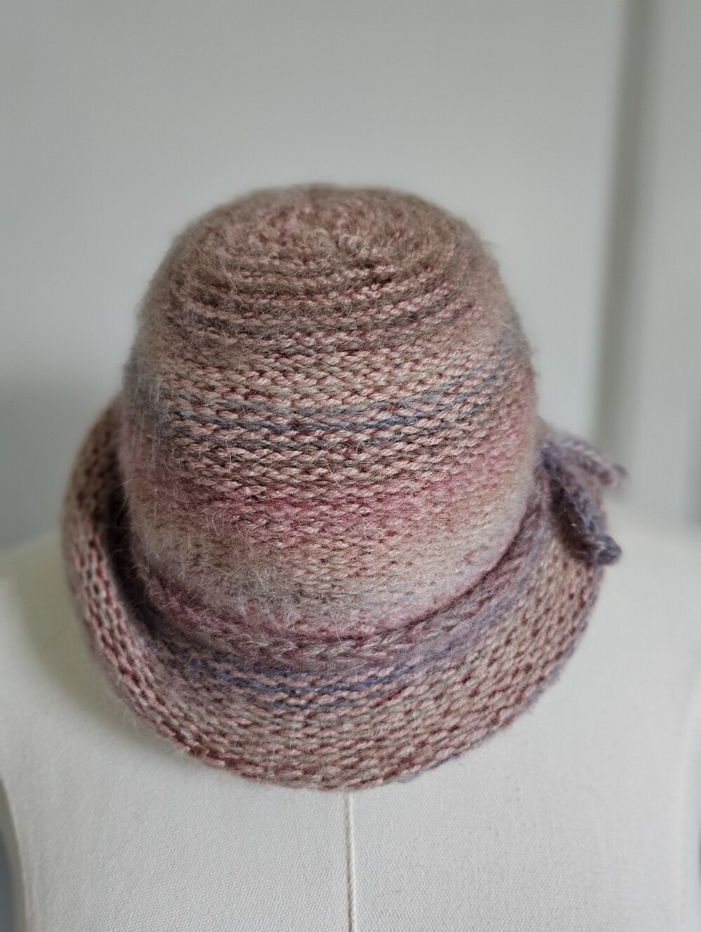Multicolor Knit Bucket Hat